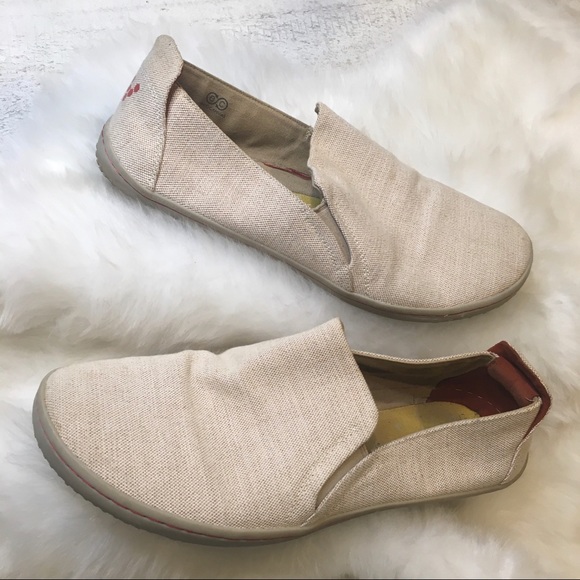 canvas flat loafers